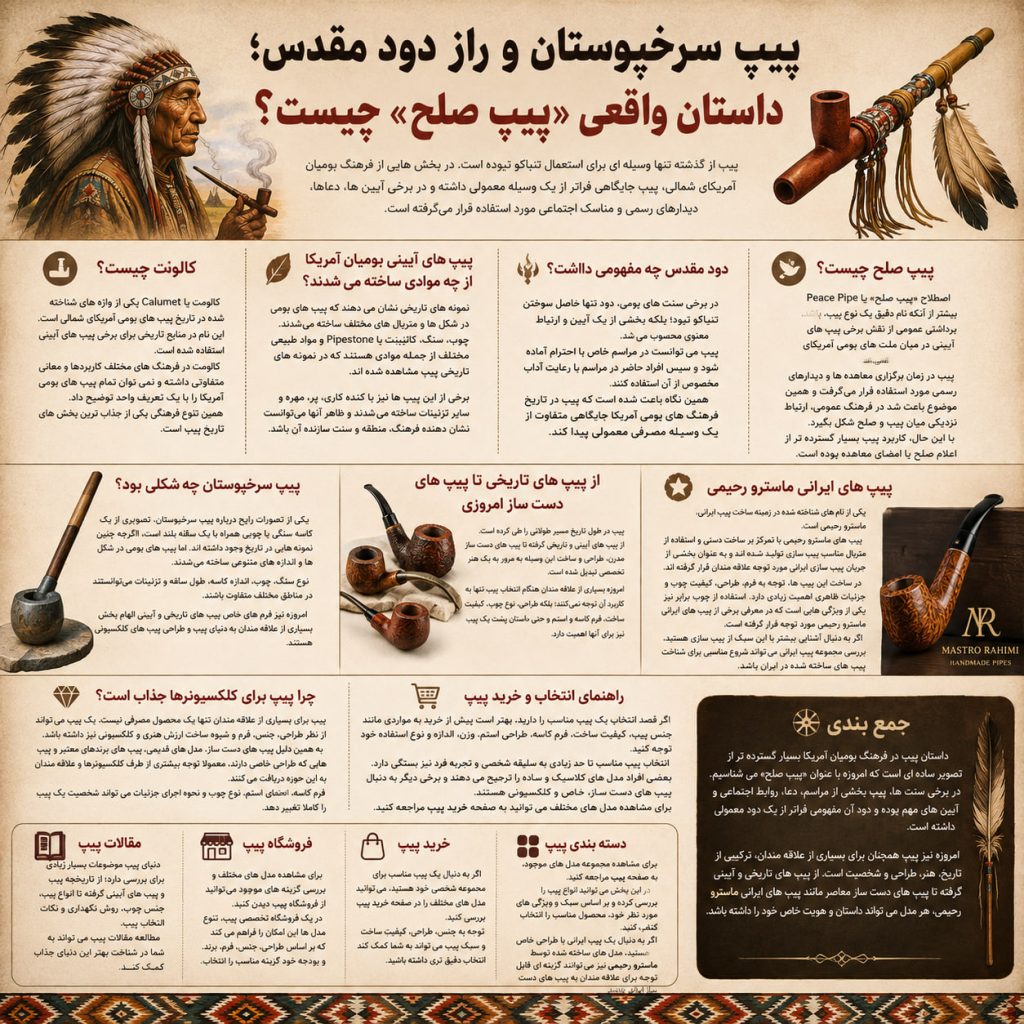 پیپ سرخپوستان و راز دود مقدس؛ داستان واقعی «پیپ صلح» چیست؟