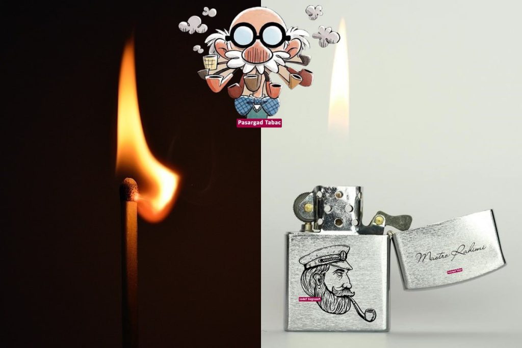 فندک پیپ یا کبریت