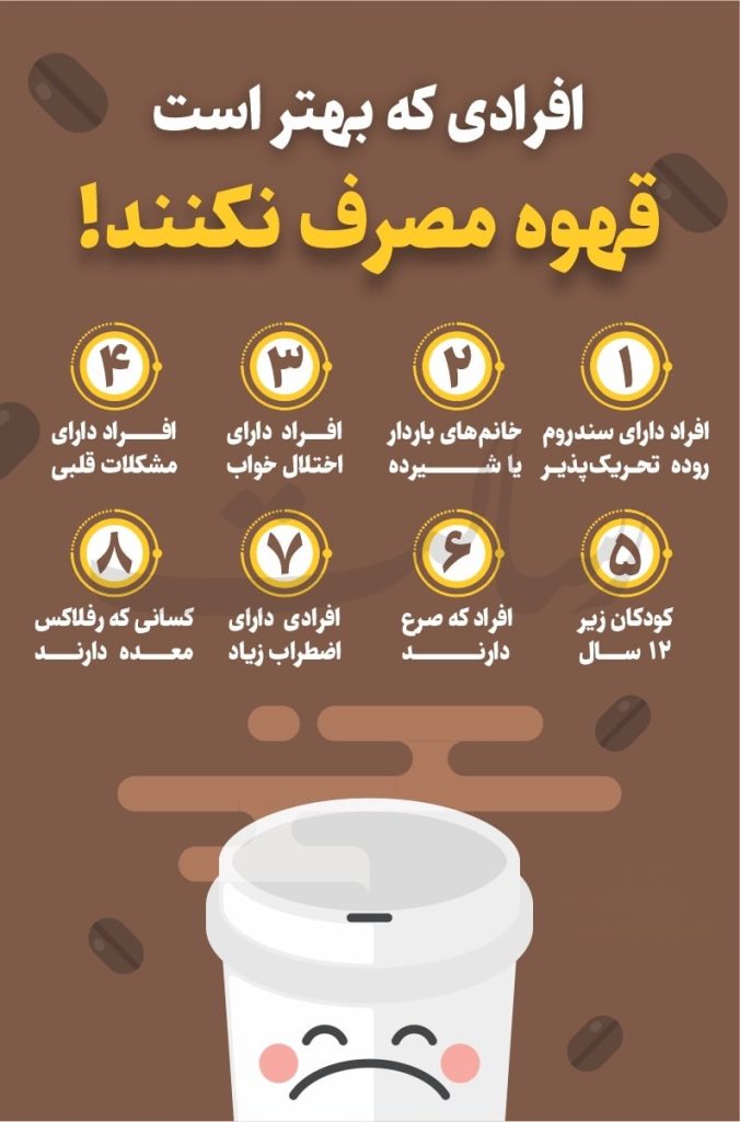 چه کسانی باید در مصرف قهوه احتیاط کنند؟